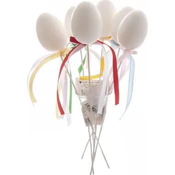 Velikonoční dekorace Zápich UH vajíčko k nazdobení 6 cm 5ASS