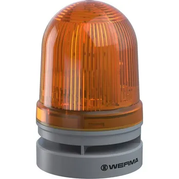 Poplachová siréna Werma Signaltechnik signální osvětlení Midi TwinFLASH Combi 12/24VAC/DC YE 461.320.70 žlutá 12 V/DC 110 dB