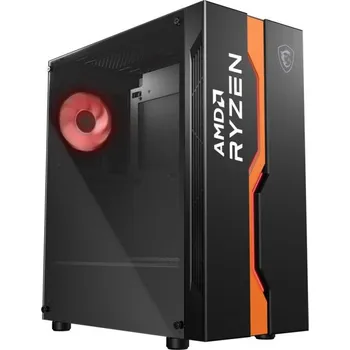 PC skříň MSI skříň MAG VAMPIRIC 011C AMD Edition/ bez zdroje/ temperované sklo/ 1x RGB 120 mm fan/ 1x USB3.0/ 2x USB2.0/ černá