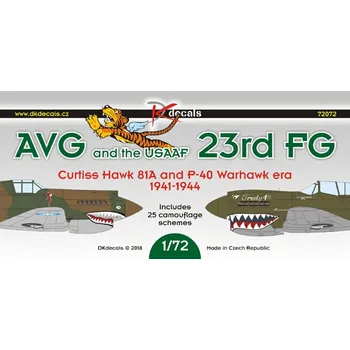 Plastikový model 1/72 AVG and the USAAF 23rd FG (25x camo) re-issue