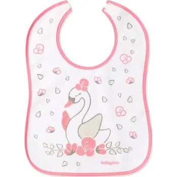 Bryndák Bryndák dětský s fólií - LABUŤ s růžovou - střední na suchý zip