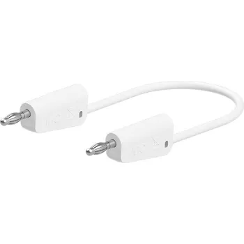 Měřicí kabel Stäubli LK-4N-F10 měřicí kabel 25 cm bílá 1 ks