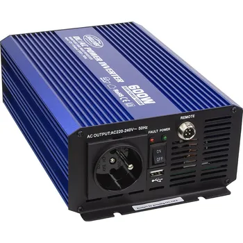 Měnič napětí Sinusový měnič napětí z 12/230V, 600W
