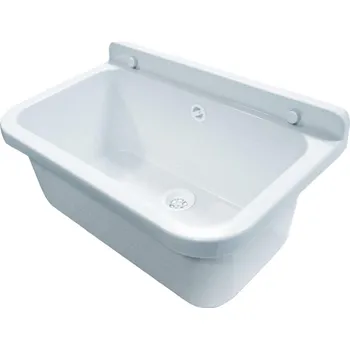 Výlevka Dřez technický plastový 55 x 34 x 21 cm bílý