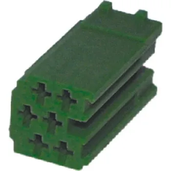 Auto elektroinstalace Konektor MINI ISO 6-pin bez kabelů - zelený, STM 25005ZEL