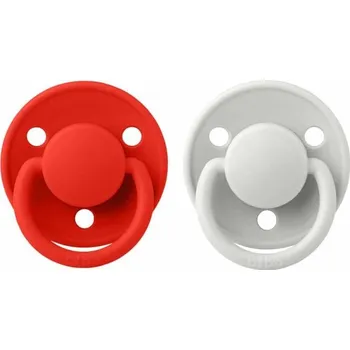 dudlíky BIBS De Lux cumlíky z prírodného kaučuku 2ks - veľkosť 2 - Candy Apple / Haze