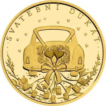 Česká mincovna Svatební dukát 2023 zlato Proof 3,49 g