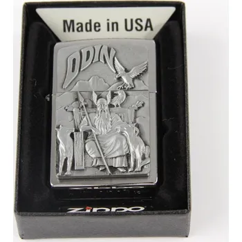 Zippo chrom Plakette Wikinger Odin 1300097