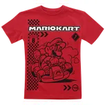 Tričko z Super Mario - Kids - Kart Champion - Deti - červená