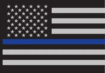 samolepka Rothco Samolepka USA vlajka s modrou linkou