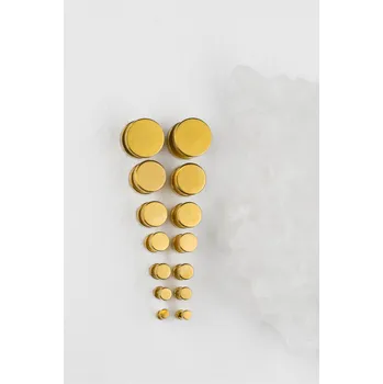 Piercing Atreya Ocelový fake plug ve zlaté barvě Velikost: 3 mm