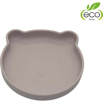 Bo Jungle Silikonový talíř s přísavkou Bear Pastel Pink