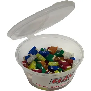 Auto elektroinstalace Sada nožových pojistek mini nízkoprofilových 70 ks