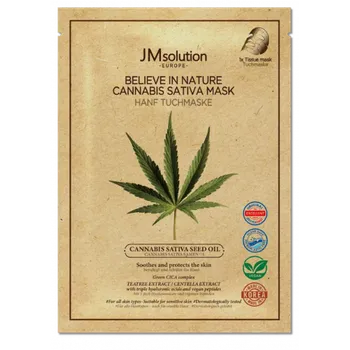 Pleťová maska JM Solution Korejská pleťová maska s konopným olejem, 1ks