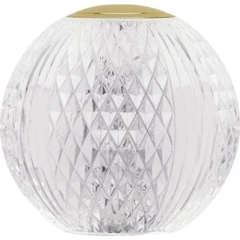 Lampička NOVA LUCE stolní lampa BRILLANTE zlatý hliník a akryl LED 1.5W 230V 3200K IP20 9522020