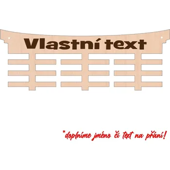 věšák na medaile VypálímTi.cz Dřevěný věšák na medaile - 01 Přidat jméno