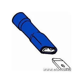 Auto elektroinstalace Izolovaný konektor modrý 6,3mm samice BF 11.88B