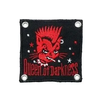 Nášivka Nášivka připínací - Punková kočka červená