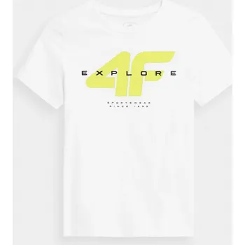 4F 4FJSS23TTSHM290 WHITE Dětské tričko EU 128