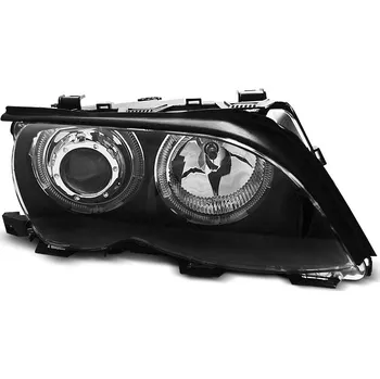 Přední světlomet TUNING-TEC Přední světla BMW E46 Sedan Touring 01-05 LED Angel Eyes - černé