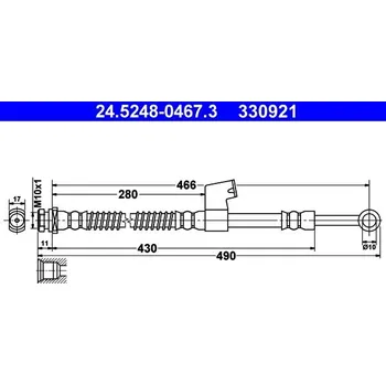 Brzdová hadice Brzdová hadice ATE 24.5248-0467.3
