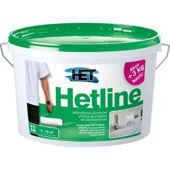 barva na zeď Hetline na sádrokarton 15kg+3kg 18kg
