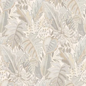 Tapeta Béžová vliesová tapeta s listy, A58402, Vavex 2025