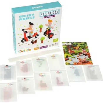 ostatní stavebnice CUBIKA DŘEVO Pixel Stavebnice 3D Rychlá kola 200 dílků 1x1cm
