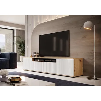 Televizní stolek Stylový televizní stolek Agnes 1 - dub artisan / bílá