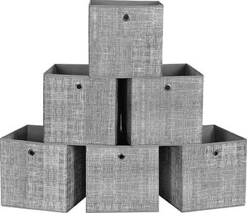 Úložný box SONGMICS Lambe sada úložnýxh boxů 30 x 30 x 30 cm 6 ks šedá