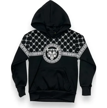 Chlapecká mikina Shialy Chlapecká černá mikina přes hlavu Barva: Černá, Velikost: 122