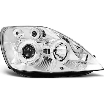 Přední světlomet TUNING-TEC Přední světla Ford Fiesta MK6 02-05 Angel Eyes - chrom