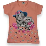 Oliva Dívčí trička s krátkým rukávem APOLENA Barva: Meruňková, Velikost: 104