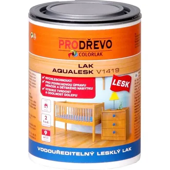 Lak na dřevo AQUALAK V 1419 9l lesk