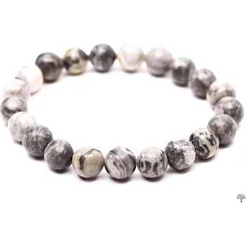Náramek Magieprirody.cz Náramek Jaspis picasso - 8 mm kuličky #501 - z přírodních kamenů