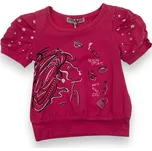 Fei Teng Dívčí růžové tričko s krátkým rukávem DASA Barva: Růžová, Velikost: 110/116