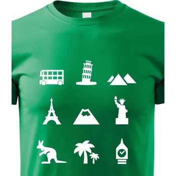 Chlapecké tričko Dětské tričko Cestování, Barva Zelená, Velikost 158 cm/12 roků, Canvas Dětské tričko Bezvatriko.cz 1900