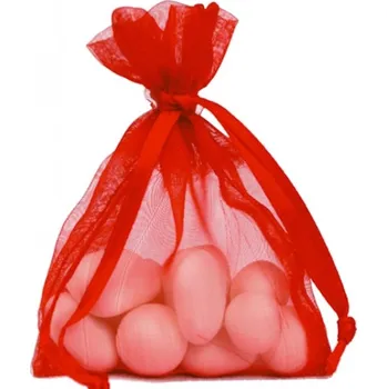 Dárková taška Santex Jednobarevný organzový sáček Barva: Červená