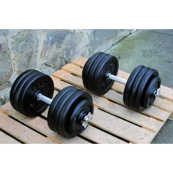 Nakládací činky 2x37,5kg TMS