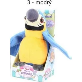 Hračka pro nejmenší Mluvící papoušek varianta 3 - modrý