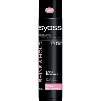 Stylingový přípravek Schwarzkopf Syoss Shine & Hold Hair Lak, který dává další lesk silné 300 ml