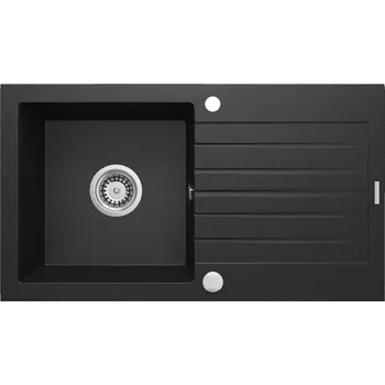 Granitový dřez Deante Zorba granitový dřez 76x44 cm šedá/grafitová/onyx ZQZ_G113