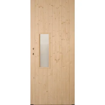 Interiérové dveře Hrdinka Palubkové dveře Horizon - zámek Materiál: smrk, Šířka: 90 cm, Orientace: Pravé