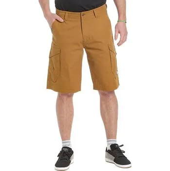 Meatfly pánské kraťasy Icon Camel | Hnědá | Velikost 36 | 100% bavlna