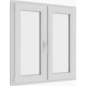 Okno plastové okno 110x120 cm, dvoukřídlé, bílé, PREMIUM 7000 (rozměr 110x120 cm, otevírací a výklopné)