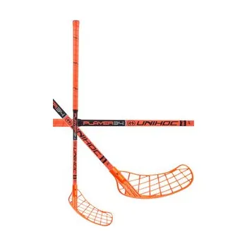 Florbalová hůl Unihoc Basic PLAYER 34 neon orange/black Florbalka černá / oranžová, Pravá (pravá ruka dole), 87cm (=97cm)