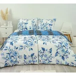 Stanex povlečení bavlna modré růže (LS289) 140x200, 70x90 cm