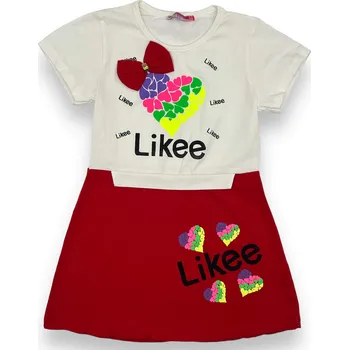 Dívčí oblečení Dassi Dívčí červené šaty 03 Barva: Červená, Velikost: 116