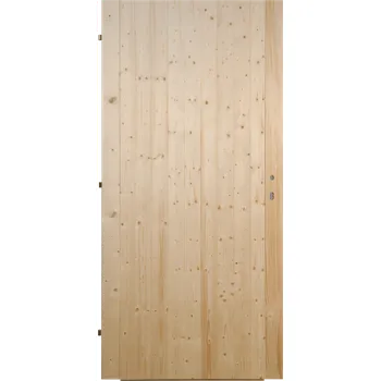 Interiérové dveře Hrdinka Palubkové dveře plné - Big Materiál: smrk, Šířka: 110 cm, Orientace: Pravé