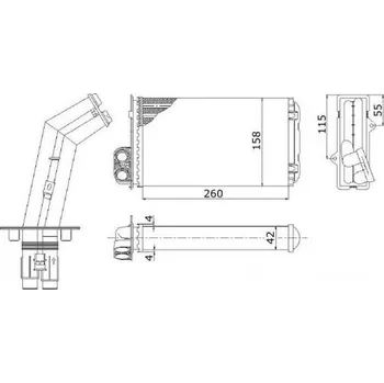 Výměník tepla radiátor topení NRF